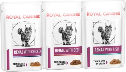 CD Canin Renal Cat Food Wet Veterinary 3 Box of Chicken Beef Fish Feline Kidney Total of 12 x 85g